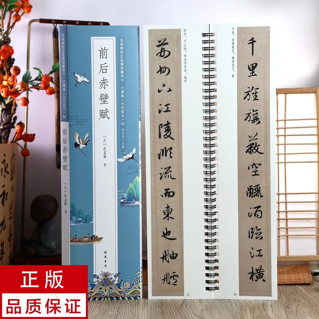 赵孟頫前后赤壁赋  近距离临摹字卡