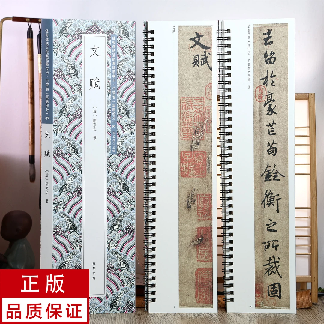 陆柬之文赋2册行书 静文轩近距离临摹字帖