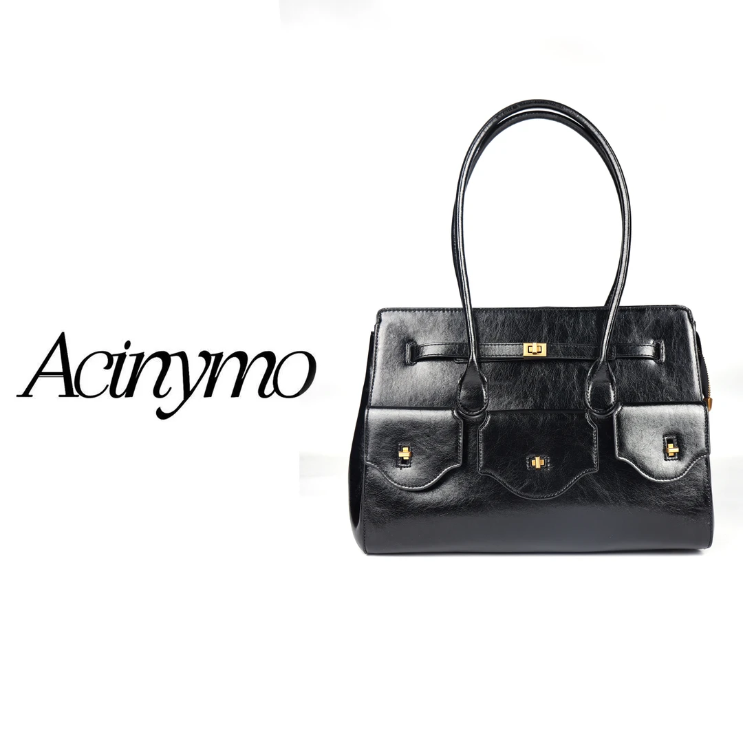 【2024无撞款，设计版高定女包】Acinymo经典款单肩腋下女包A1363旗