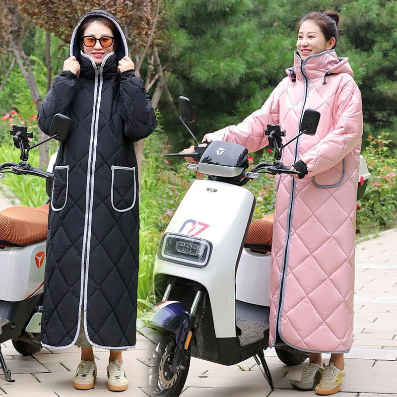 【小扬力荐】电动车挡风衣反穿冬季摩托车防风衣加厚防风防寒户骑