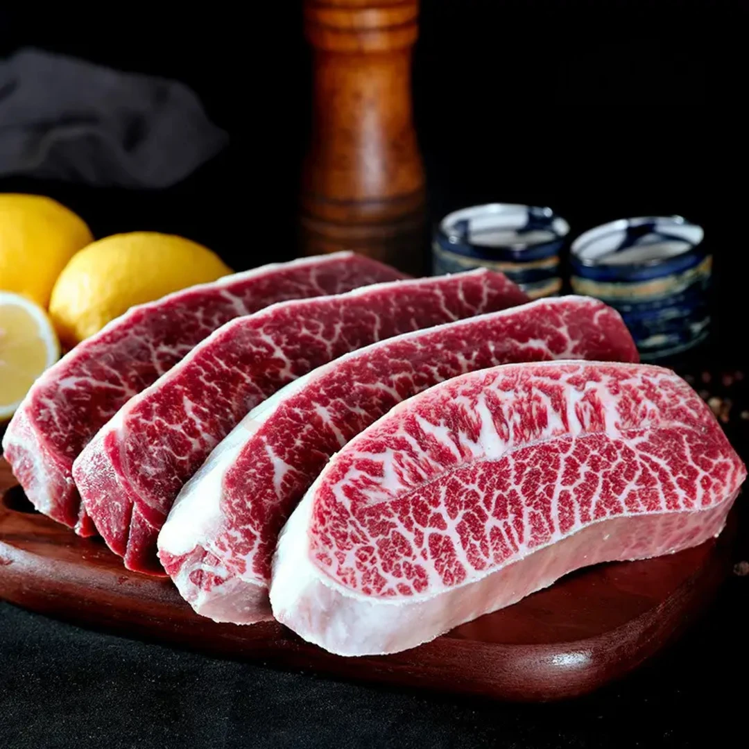 谷饲安格斯雪花品质板腱牛排  鲜嫩多汁 肉质Q弹
