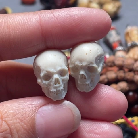 我**家猛犸一对骷髅手工