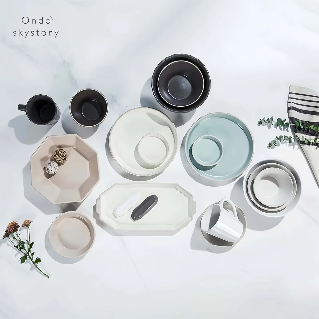 韩国进口高档16p餐具套装精美礼品包装碗碟套装