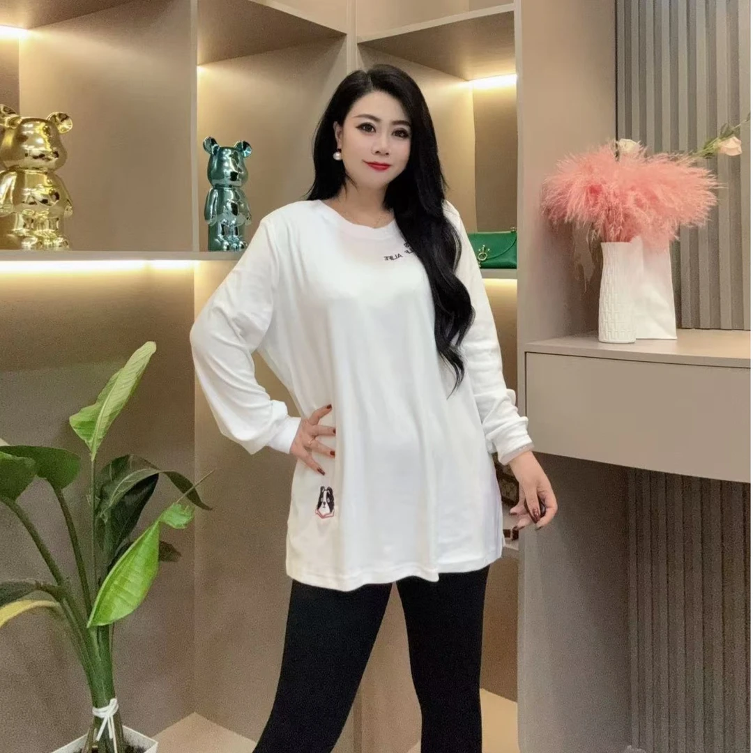 冬季大衫-千 24657 时尚洋气舒适字母保暖休闲款胖MM大码女装新款