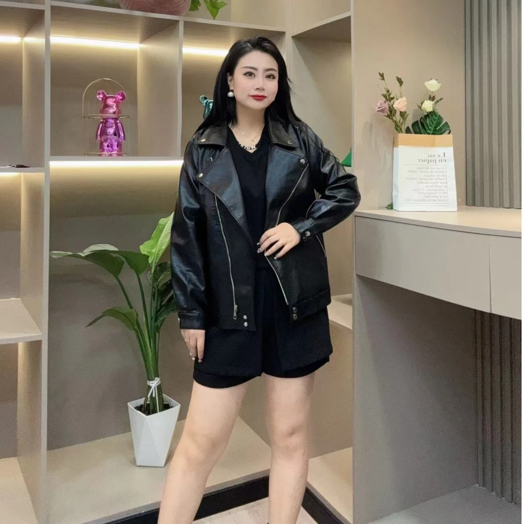 秋款帅气外套-甜 8437时尚洋气潮流气质百搭胖MM大码女装新款【衬】