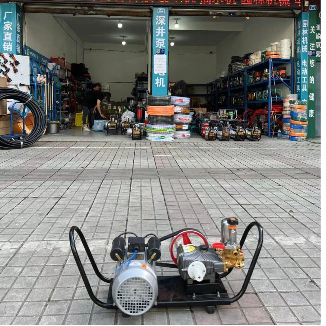 全铜国标电机款打药泵1.1KW1.6KW2.2KW26型加黄油免黄油高压喷雾