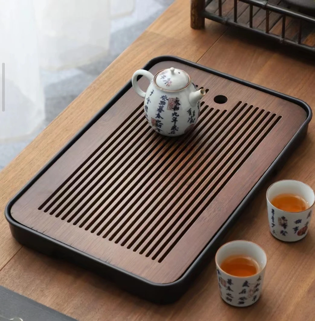 茶盘沥水盘家用茶托盘茶托新款功夫茶具茶台小型茶具茶水泡茶32