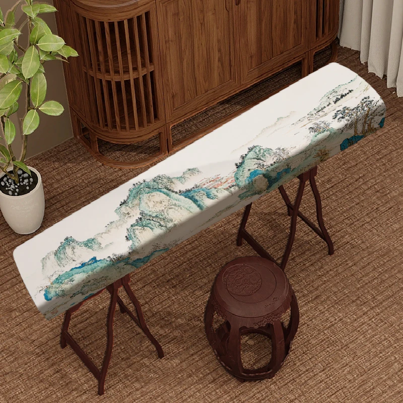 古筝罩防尘罩 165CM琴披防滑加厚中国风古筝罩S163型古筝盖布通用