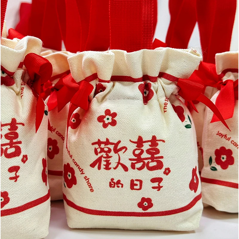 宝宝满月伴手礼酒宴回礼诞生百天周岁结婚喜糖喜饼套装送宾客礼袋
