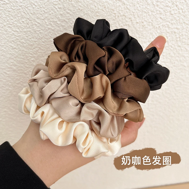 真丝发圈大号中号小号大肠发圈电话线发圈高弹力发圈丸子头发圈