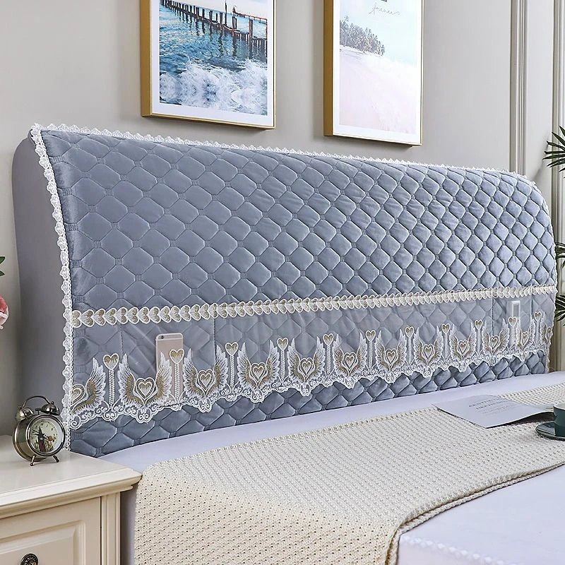 [新品上市]荷兰绒万能全包床头罩套实木床头防尘套软包保护套加厚