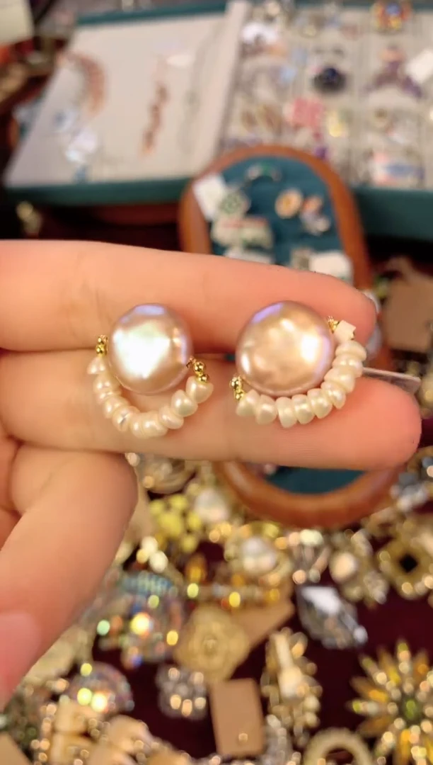 【闪购商品】淡水珍珠耳饰未镶嵌楚楚中古珠宝甄选