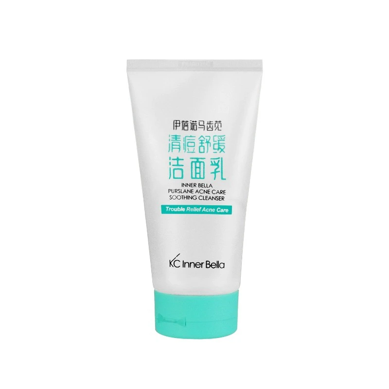 伊蓓诺马齿苋清痘舒缓洁面乳 深层清洁 毛孔