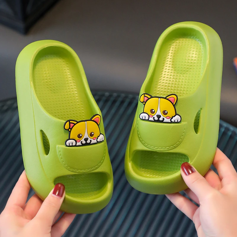 彩虹树儿童拖鞋男女童可爱卡通软底EVA防滑浴室居家凉拖鞋中大童
