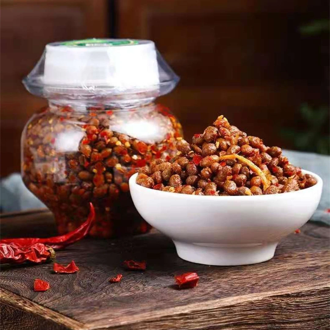 湖南香辣豆豉姜丝豆豉腊八豆香辣下饭农家特产500克
