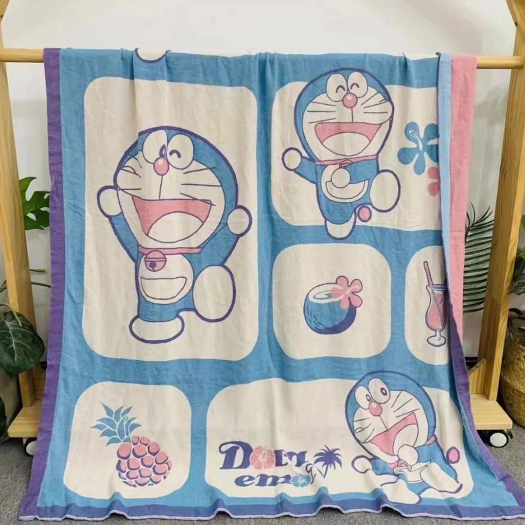 【北奈かわ会社】自带凉感会呼吸的竹纤维冷感毯 120*150   叮当猫