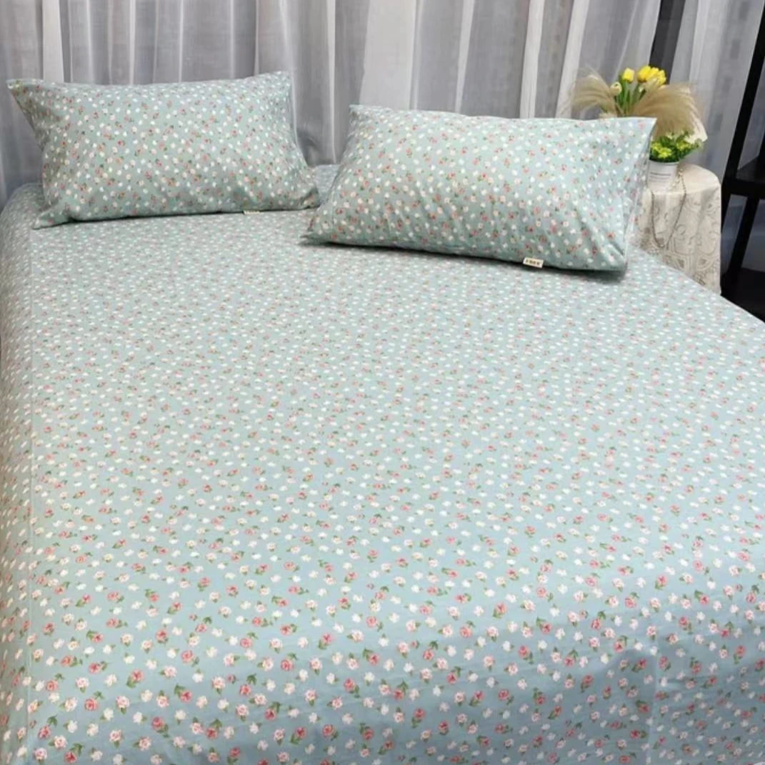 【北奈かわ会社】纯棉老粗布加大透气吸汗床单 220*245 夏日幻想