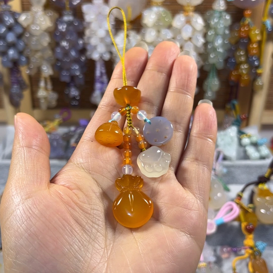 玛瑙/玉髓车挂未镶嵌