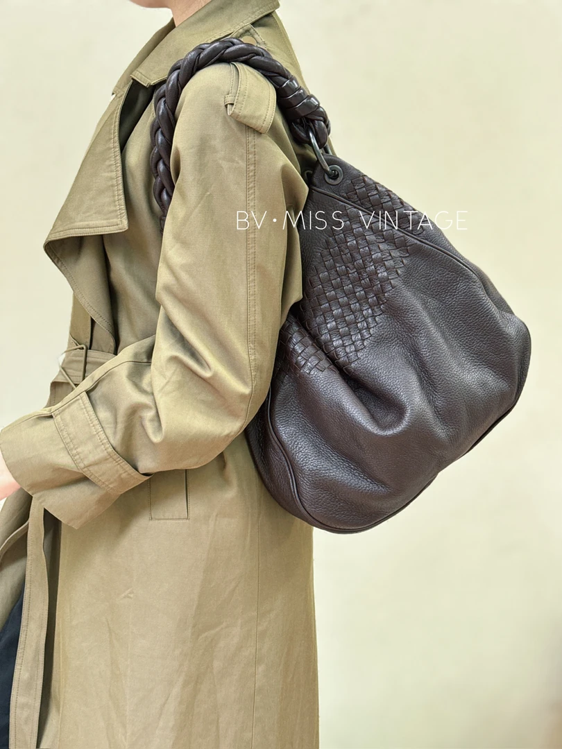 95新 BOTTEGA VENETA/葆蝶家 觅时/Bv/编织肩带单肩包/113517