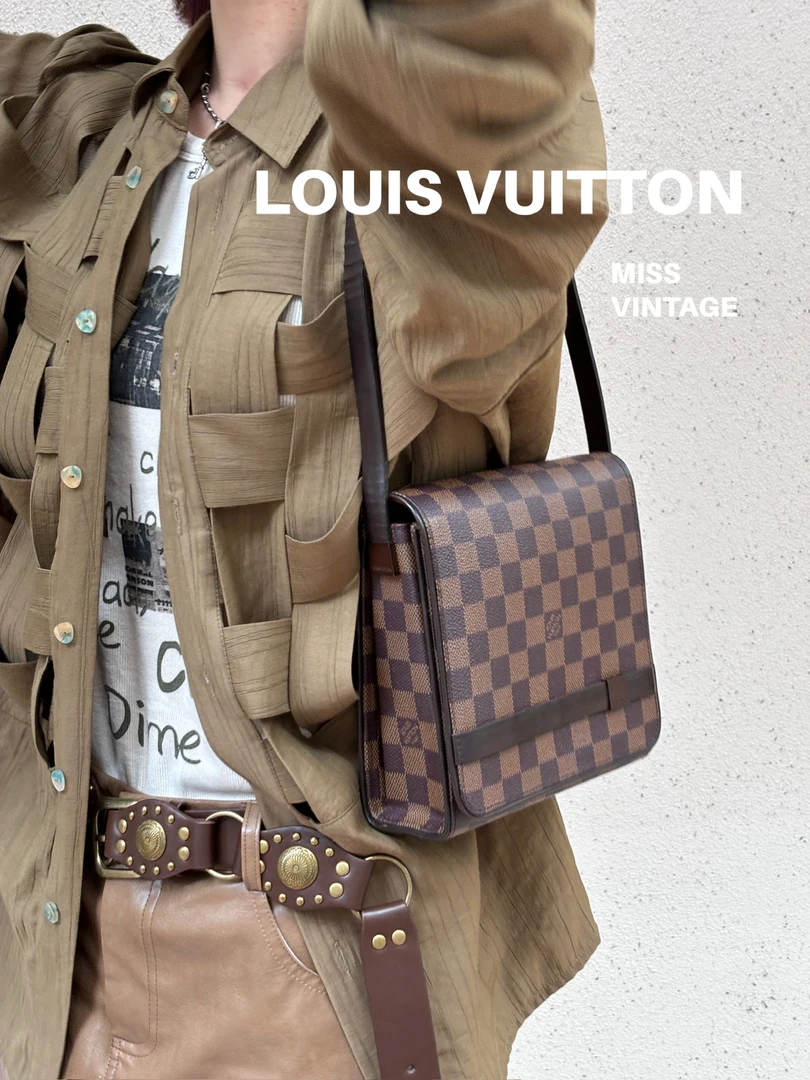 95新 LouisVuitton/路易威登 觅时/棋盘格小号盒子/113008