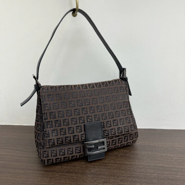 95新 FENDI/芬迪 觅时/棕老花大法棍/2407081
