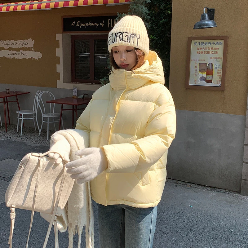 【王塔塔专属】新国标95白鸭绒短款羽绒服女连帽加厚冬季外套1122播