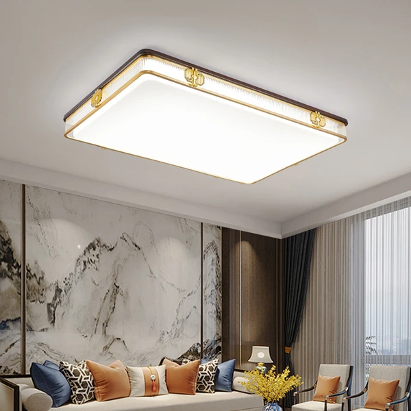 中式实木吸顶灯客厅卧室餐厅书房简约大气