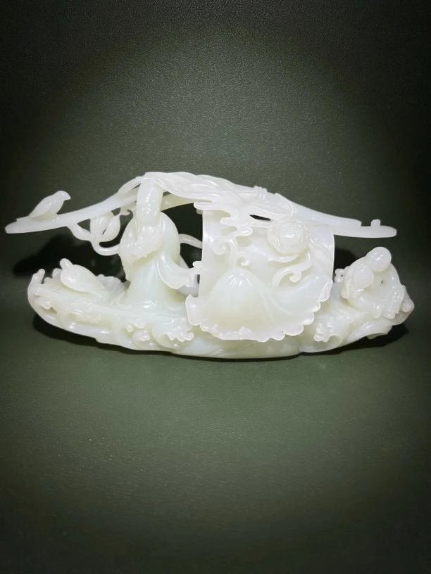 和田玉 白玉玉船