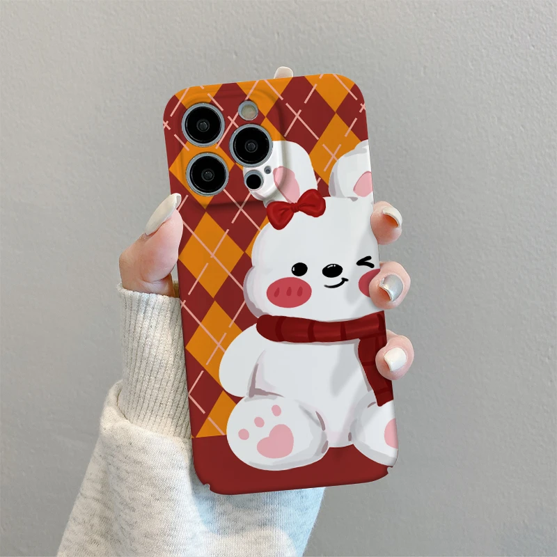 新年兔iPhone14promax透明手机壳苹果15/13/12/11全包软防摔创意