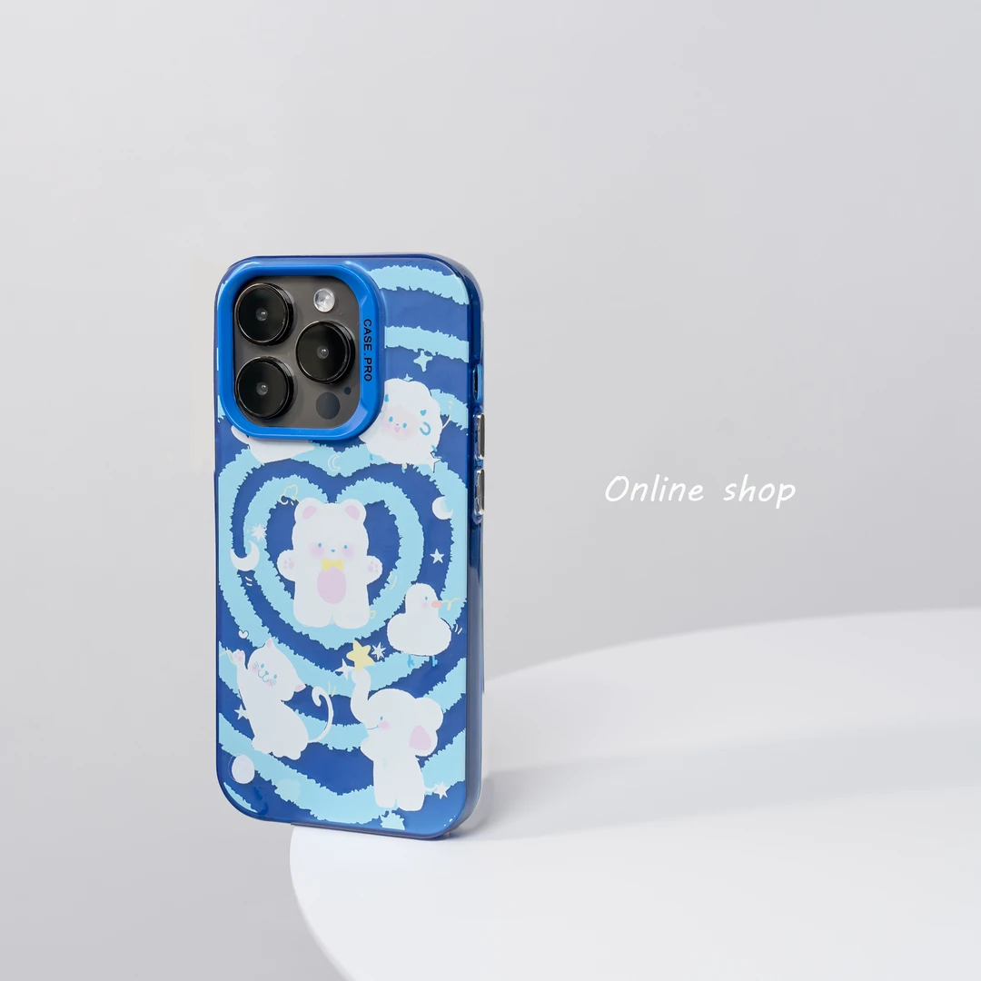 K1电镀IMD双层猫咪软壳13创意手机壳适用于苹果iphone14promax/15