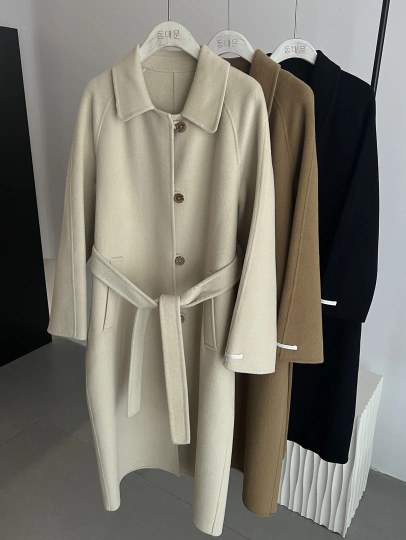 （不退换）DDM原单韩系风衣马蹄扣款大衣214