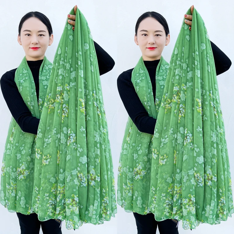 RGLT/瑞格丽特时尚鳄鱼围巾超大洋气丝巾女春秋纱巾长款沙滩披肩