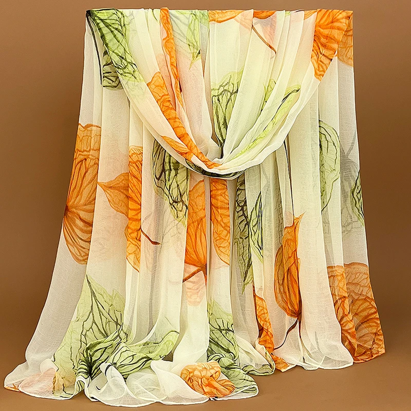 RGLT/瑞格丽特时尚百搭高档丝巾冬款女士洋气纱巾薄款长围巾披肩