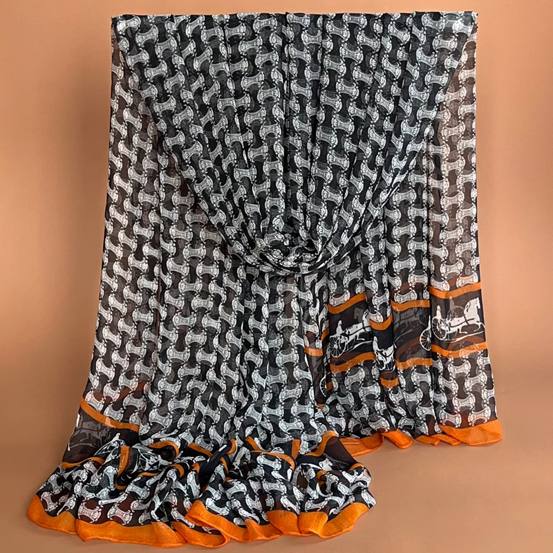 RGLT/瑞格丽特高端丝巾围巾女士披肩外搭韩版护颈长款超大沙滩巾