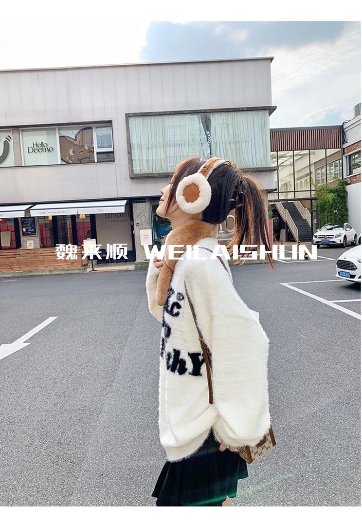 男女款耳罩皮毛一体 氛围感穿搭