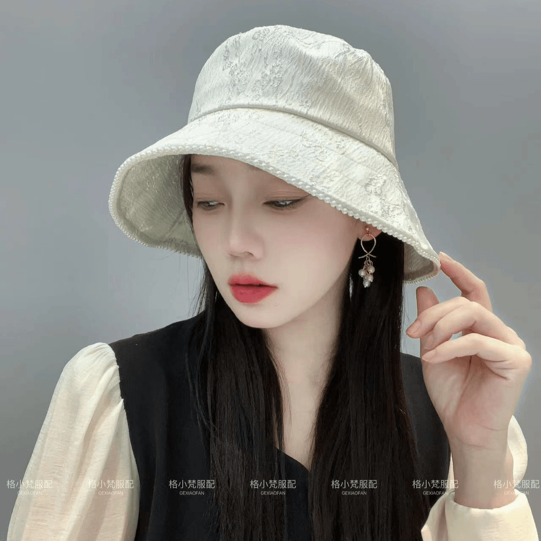 重磅韩版遮阳帽出行百搭帽夏天防紫外线防晒时尚渔夫帽ins-休闲帽