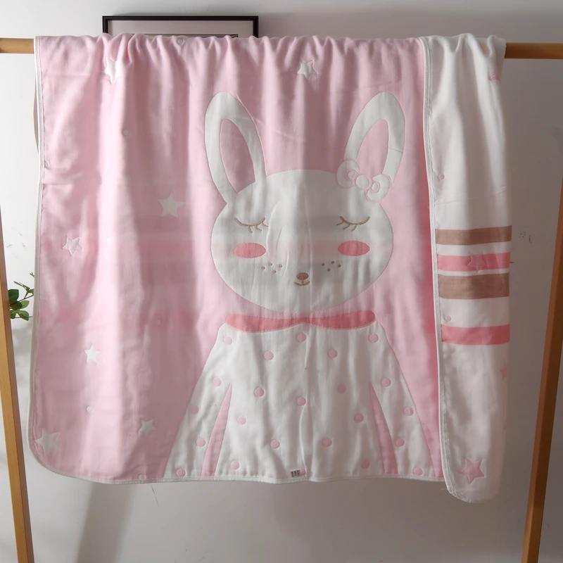 清仓六层加厚纯棉纱布儿童毛巾被盖毯夏季薄被子毯子宝宝