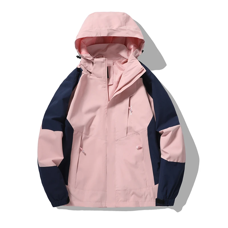 防水防污防风可拆卸帽户外情侣夹克外套休闲运动服开衫