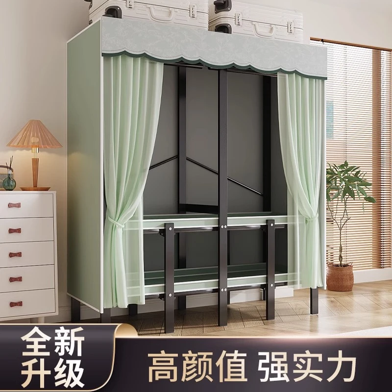 衣橱卧室家用简易组装防尘柜结实耐用出租房收纳衣橱衣帽间储物柜