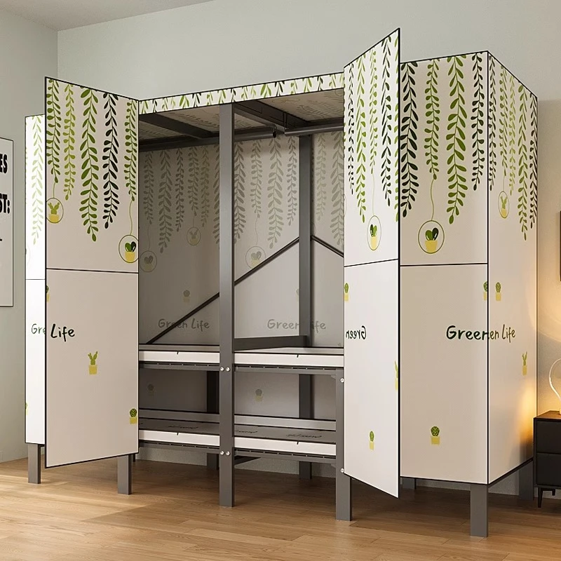 衣柜出租房专用可折叠金属家用免安装大容量收纳卧室衣柜简约衣柜