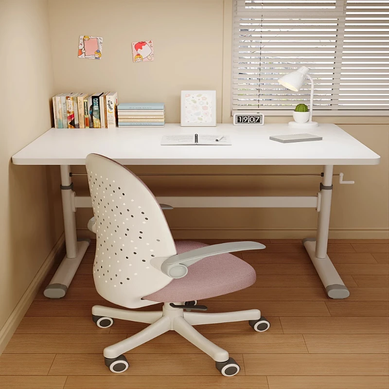 伟赞儿童学习桌可升降书桌办公桌家用出租房学生写字桌简易书桌椅
