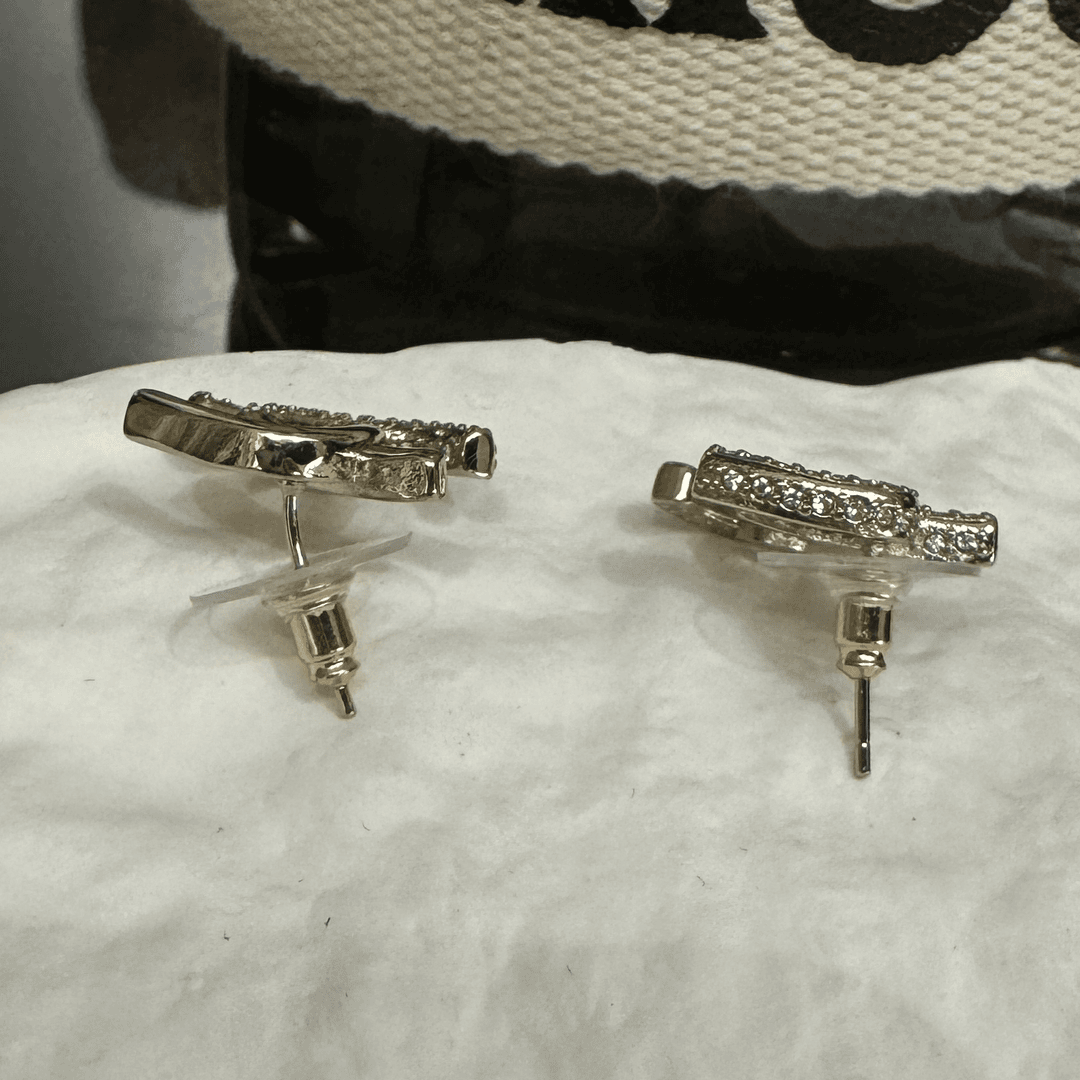 铜合金合成锆石耳饰 ASA. J I E 休闲简约百搭耳环PPES40