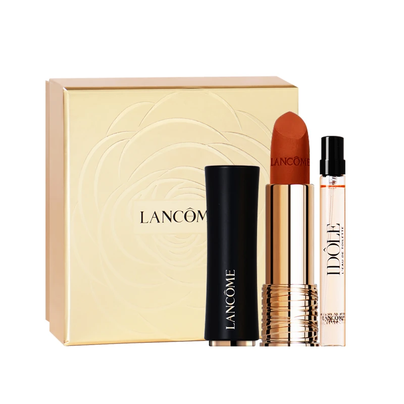 兰蔻全新菁纯丝绒雾面唇膏336#&香水礼盒3.4g×1支