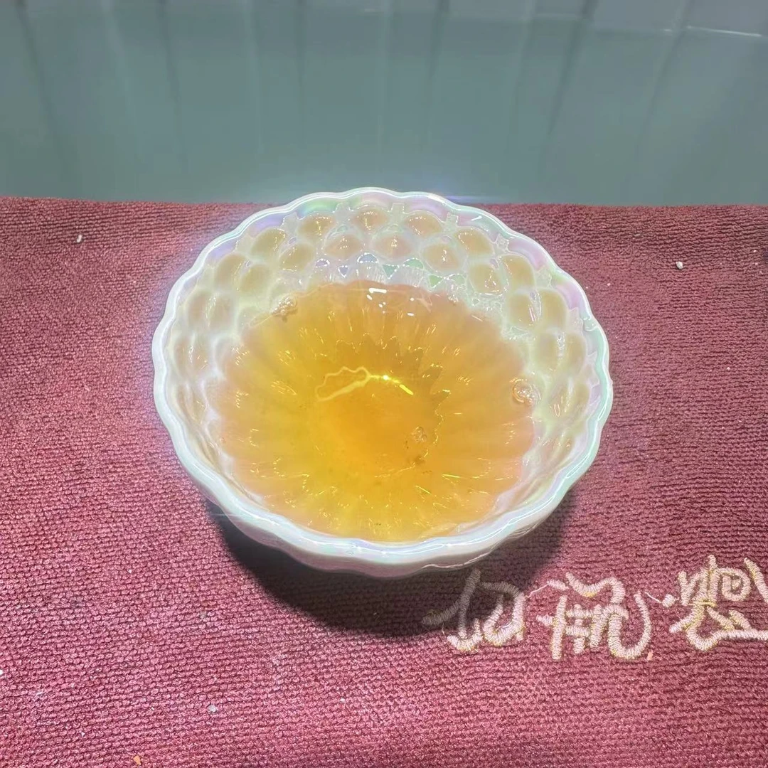 七彩缤纷人鱼色花口茶杯茶器