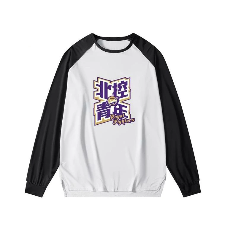 Slannball北控青年联名篮球长袖宽松网眼运动T恤上衣春秋时尚休闲