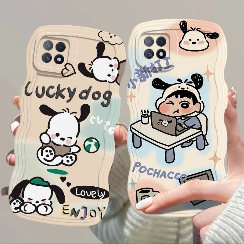 适用OPPOA72手机壳小新打工磨砂波浪边PDYT20气囊防摔软壳超薄PDY