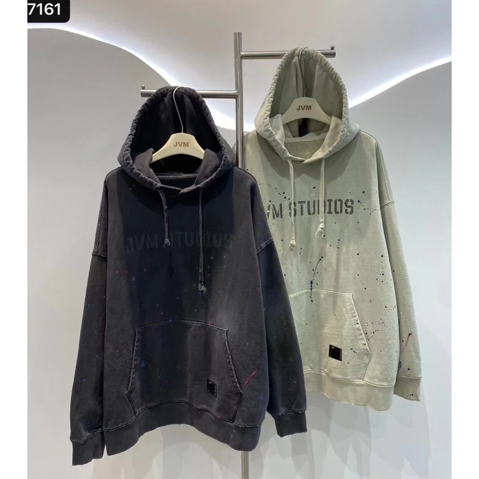 JVM【712】欧货时尚百搭连帽沾染卫衣7161