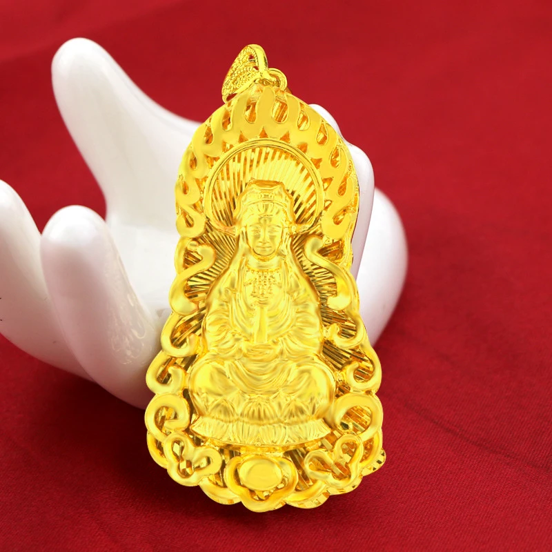 合金吊坠 观音吊牌   时尚  大气  潮流  经典  挂坠  精美  金色