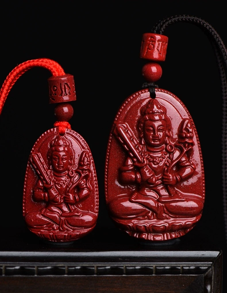 含辰砂工艺品保真朱砂高含量紫金沙十二生肖守护神护身符太岁守护