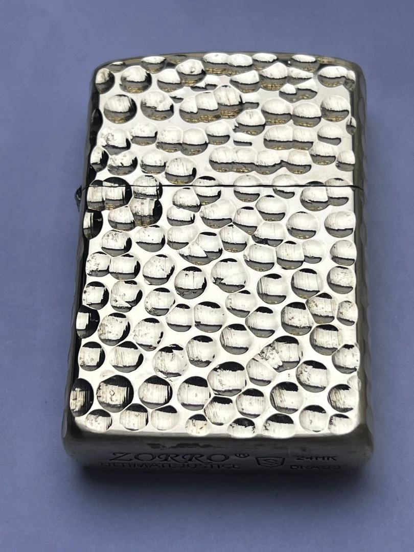 ZORRO佐罗纯手工陨石坑纯铜打火机-902S机身DIY-精雕工艺